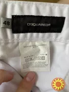 Белые мужские шорты Dsquared2