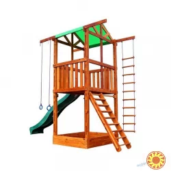 Игровая детская площадка для дачи (башня с горкой)