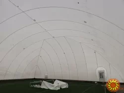 Воздухоопорное сооружение (ВОС), для накрытия  мини-футбольного поля 24.2 х 41.9 м