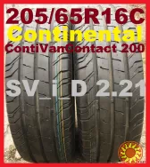 Шины 205/65R16C ContiVanContact 200 Continental (Словакия) летние - НОВЫЕ