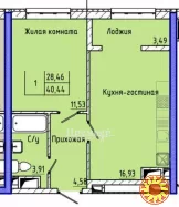1 кімн. квартира з ремонтом в Аркадії, вул. Каманіна.