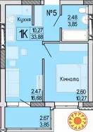 Продам однокімнатну квартиру на Черьомушках