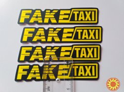 Наклейки на авто на ручки авто faketaxi 4 шт