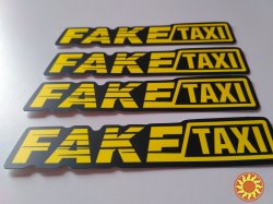 Наклейки на авто на ручки авто faketaxi 4 шт