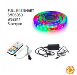 Набор 3в1 BIOM SMART FULL RGB LED 5 метров SMD5050-60 IP20 IR