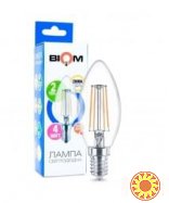 Филаментная лампа BIOM FL-305 4W E14 2800K C37 (Свеча)