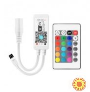 Контроллер 12В RGB+W 8А Wi-Fi + IR кнопочный