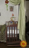 Дитяче ліжечко Верес Соня ЛД 10 маятник (горіх)