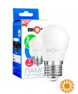 Светодиодная лампа BIOM 7W E27 3000K G45 (Шар) BT-563