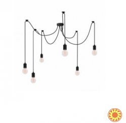 Люстра подвесная Atma Light 6 плафонов серии Loft Spider-6 Black