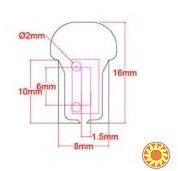 LED Neon 2835-120 220V IP68 8x16 Премиум Зелёный