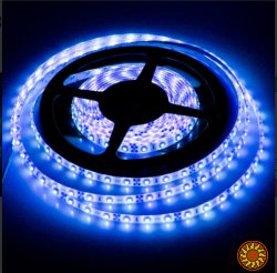 LED лента BIOM SMD2835-60 12V IP65 Стандарт СИНЯЯ 1м