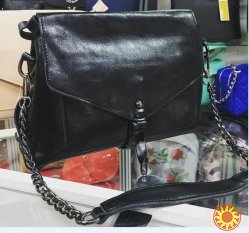 клатч женский кожаный черный Шкіряні сумки в Украине