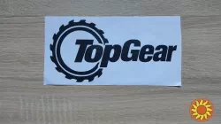 Наклейка на авто Top Gear чёрная