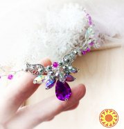 Эльфийская ветвь фиолетовый лиловый налобное украшение веночек ободок диадема