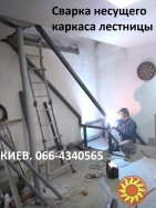 Металлический каркас для лестницы