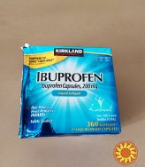 Kirkland ибупрофен 200 мг 180 гелевих капсул США.