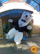 White Bear Costume Inflatable Пневмокостюм белого медведя