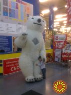 White Bear Costume Inflatable Пневмокостюм белого медведя