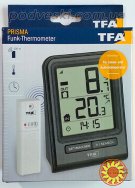 Цифровой термометр для комнаты и улицы с радиодатчиком TFA Prisma.