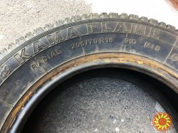 Шина 205/70R16 Кама Flame (Россия) на Нива - на запаску