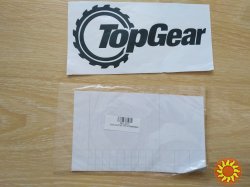 Наклейка на автомобиль Top Gear Черная