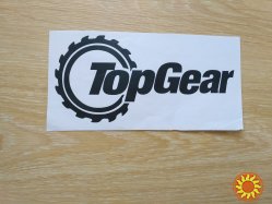 Наклейка на автомобиль Top Gear Черная