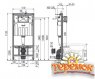 Скрытая система инсталляции AM101/1120 Sadromodul с кнопкой M70