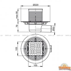 Cливной трап Alca Plast APV101