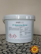 PT Water-Stop Mortar(12кг)-пломбировочный раствор, применяющийся для остановки протекающей воды