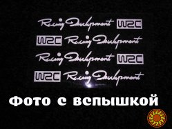 Наклейки на ручки WRC Белая номер 3 ,диски, дворники авто