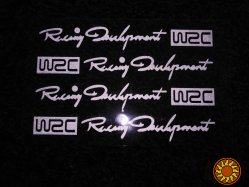 Наклейки на ручки WRC Белая номер 3 ,диски, дворники авто