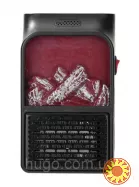 Портативний обігрівач з LCD екраном 900Вт, Flame Heater / Електрообігрівач міні камін.