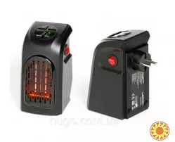 Електричний обігрівач 400 Вт HANDY HEATER, з таймером / Портативний тепловентилятор з 2 режимами роботи.