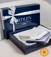 Елітна постільна білизна перкаль Premium White від Bedlen