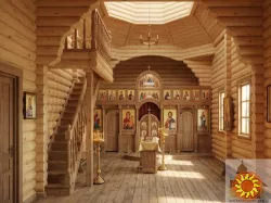 Дерев'яна церква: проєкт та будівництво