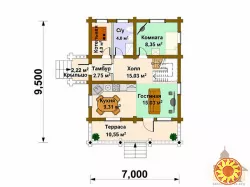 Купити зруб Плай 126 — сучасний проєкт