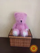 Медведь лохматый, вязаный.