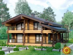 Будинок з мансардою купити: зруб 139 м²