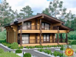 Будинок з мансардою купити: зруб 139 м²