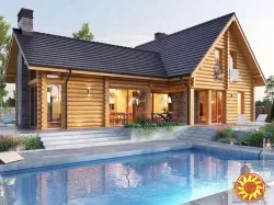 Сучасний зруб Карпатський Азимут під ключ