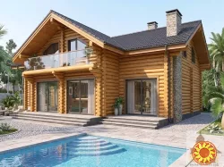 Сучасний зруб Карпатський Азимут під ключ