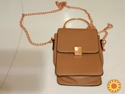 Сумка крос-боді оригінал / бежева сумочка на ланцюжку Aldo