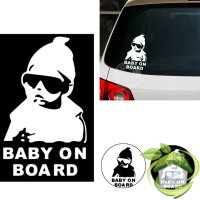 Наклейка на авто Ребенок в машине Baby on board светоотражающая