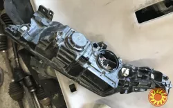 Бу корпус фары правый Renault Laguna 2, 8200002847, дефект-трещинка, крепления все целые