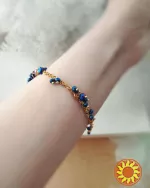 Браслет червоні сині фентезі ельфійські прикраси на руку івент фотосесія тематичні танці балет