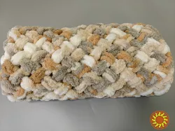 Плед покривало дитячий  в'язаний з пряжі Alize Puffy color   ручної роботи  Handmade