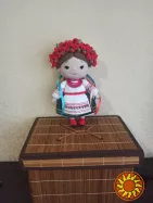 Кукла Украинка, вязаная.