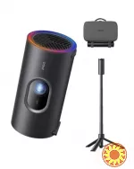 JMGO PicoPlay+ Pack J61-7K4, портативний смарт-проектор Full HD 1080p, 450 ISO люмен, Google TV, акумуляторний штатив 20000 мАг