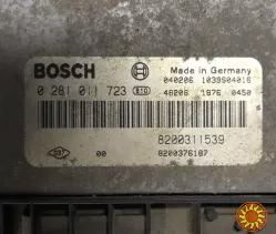 Б/у блок управления двигателем Renault 0281011723, 8200311539, 8200376187